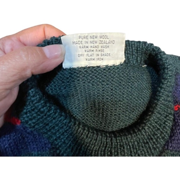 Vintage Kapai Crafts Sweater Womens Small Pullover Fair Isle Wool New Zealand - Picture 4 of 11